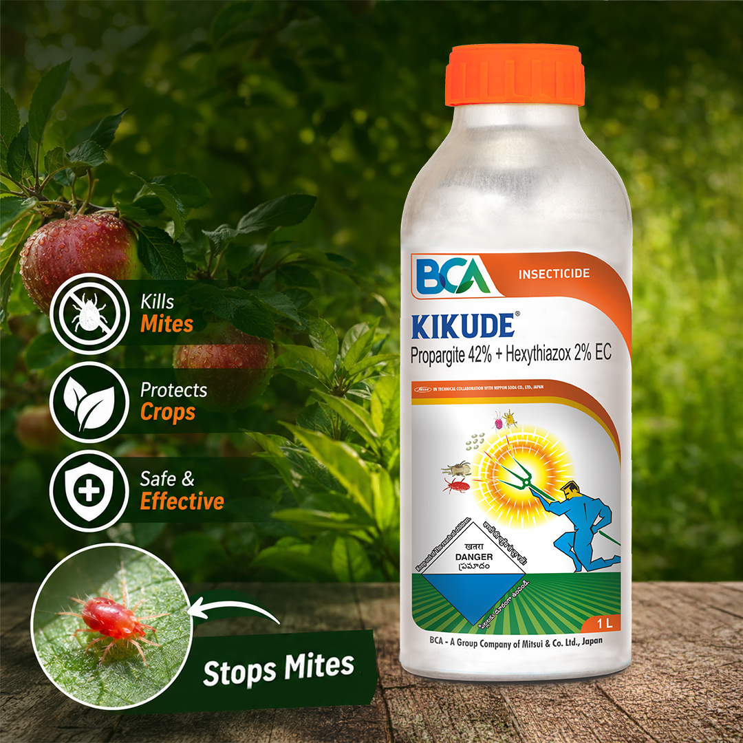 Mite Control for Apple and Tea - Kikude by Bharat Certis